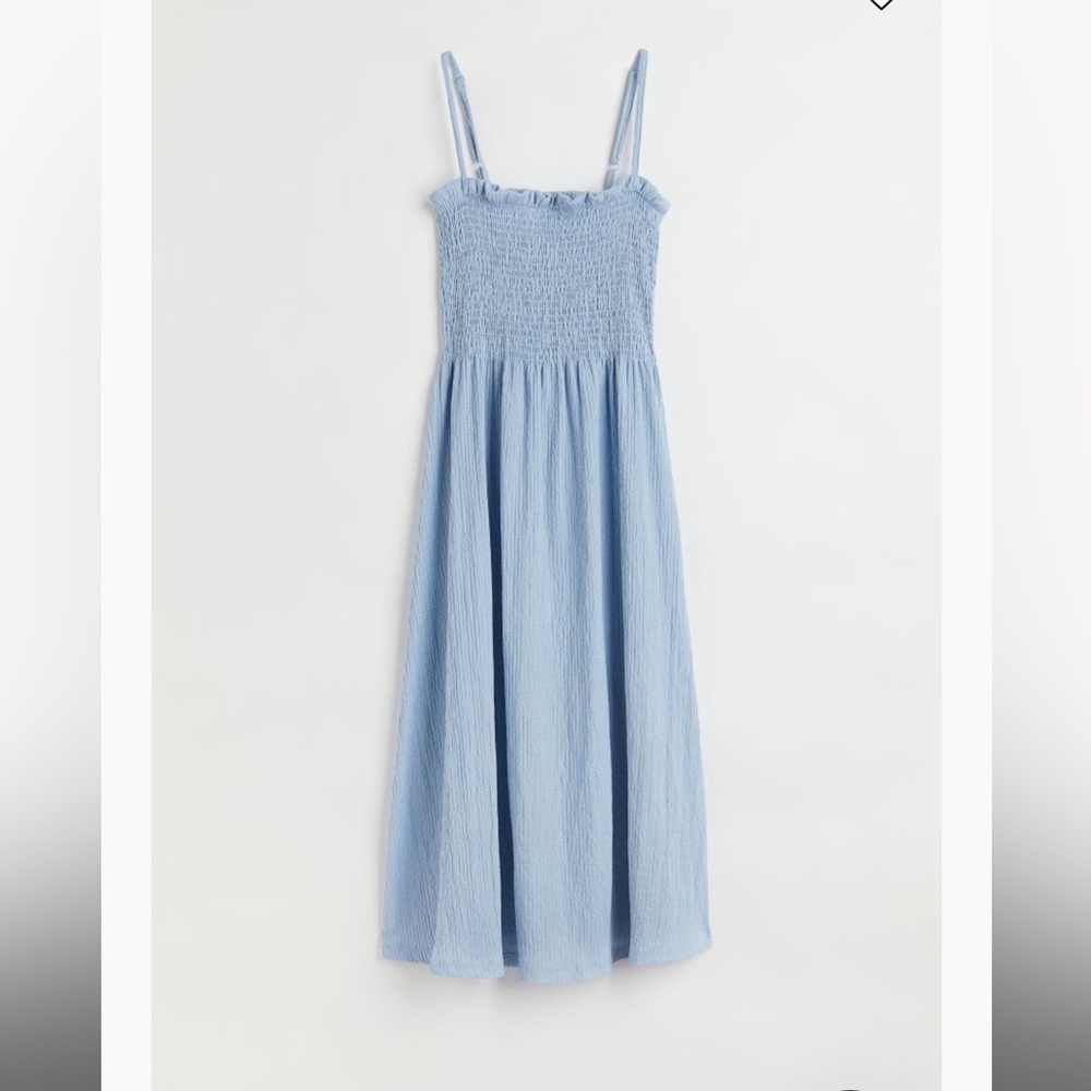 H&M Light Blue Midi Dress